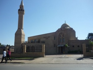 One thing new in Manzini is a mosque, located across the street to the north of the Catholic church.